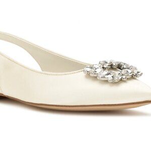 Nine West Blingy Flats in Ivory